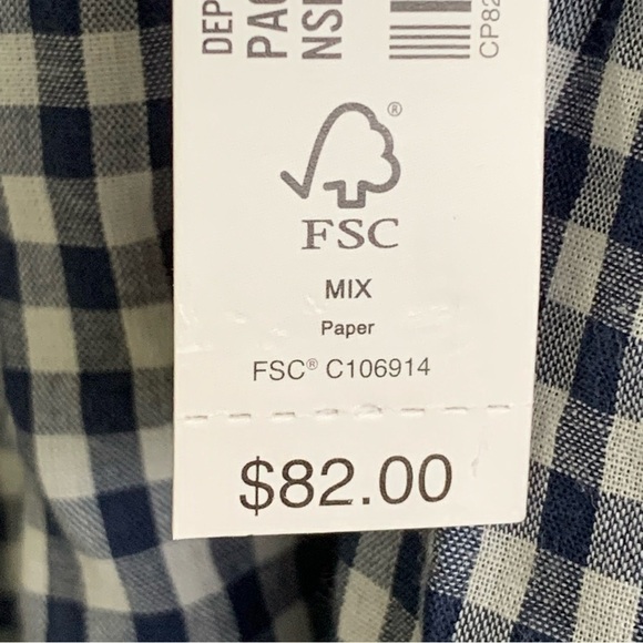 🆕 Madewell Embroidered Button Back Shirt Gingham Check Women’s Size 2X - Picture 7 of 10